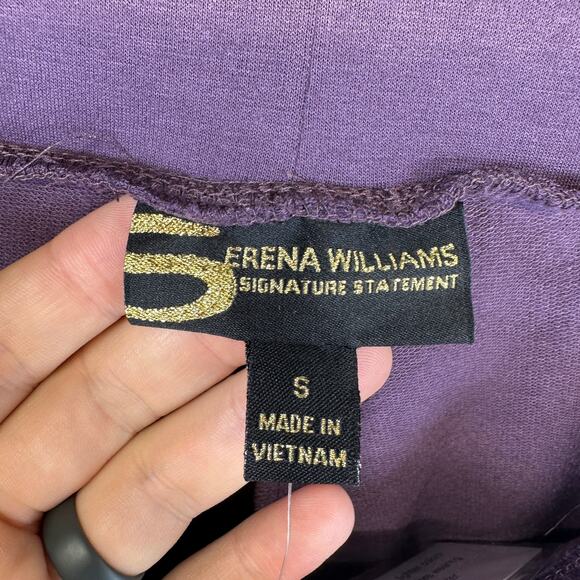 Serena Williams Signature Statement Leggings Women Small Purple Pull On Stretch - Picture 5 of 10